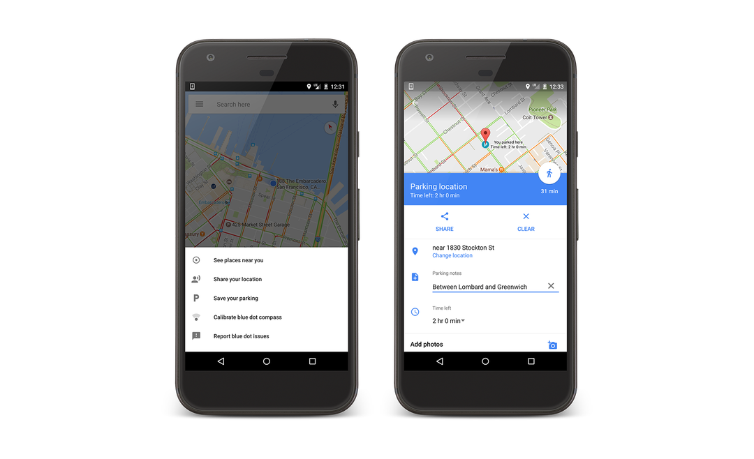 Google Maps parcheggio