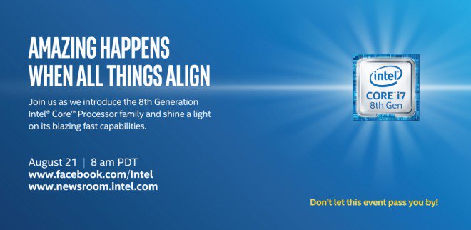 Presentazione Intel coffee lake