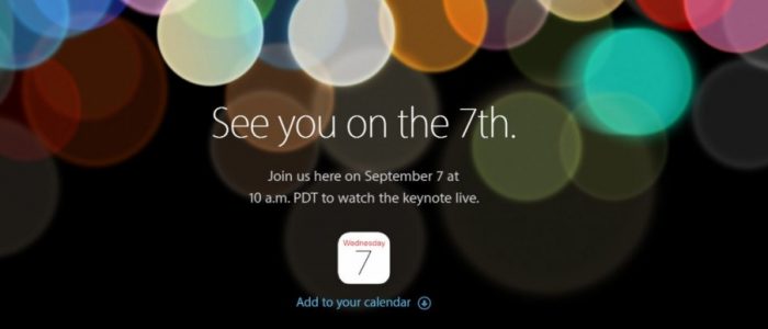 Apple iPhone 7 presentazione