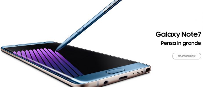 Pre-ordine galaxy note 7