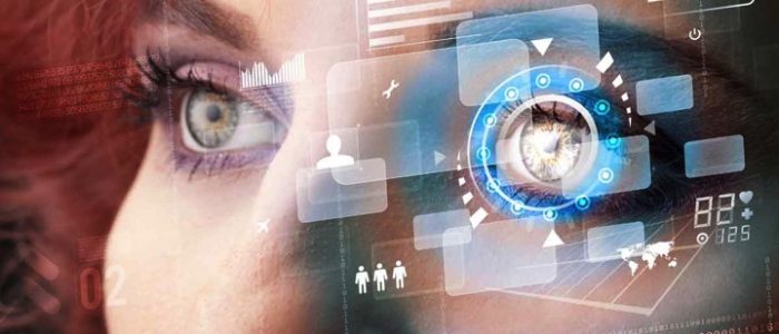 Scansione iride biometrico iride