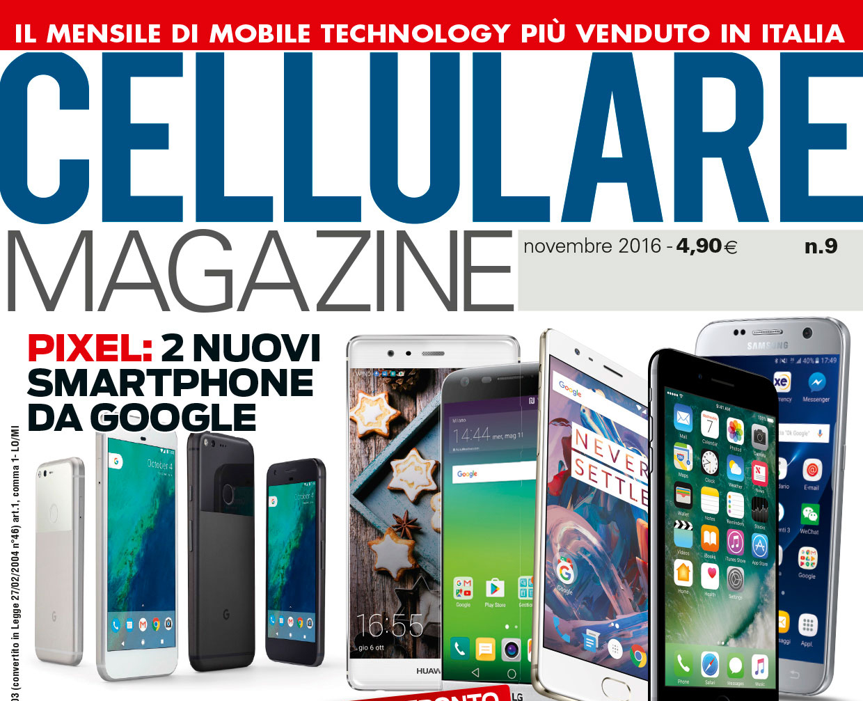 Copertina Cellulare Magazine novembre 2016