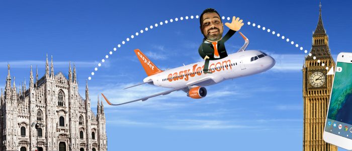 Luca che vola da Milano a Londra per comprare il Google Pixel