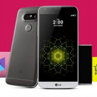LG G5 e il logo di Android Nougat 7.0
