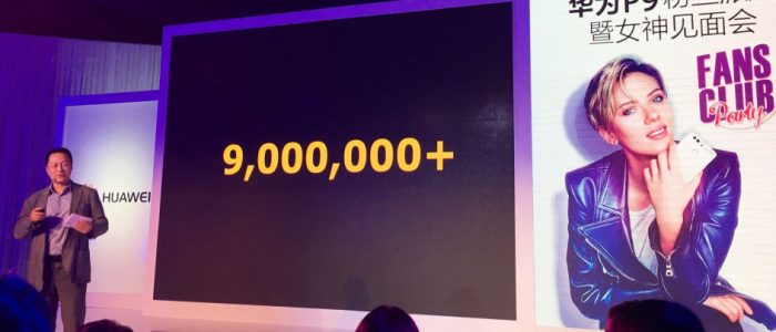 Slide con le vendite di Huawei P9