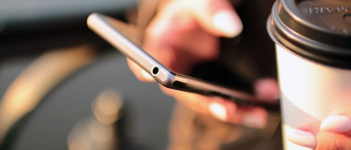 Smartphone e caffe