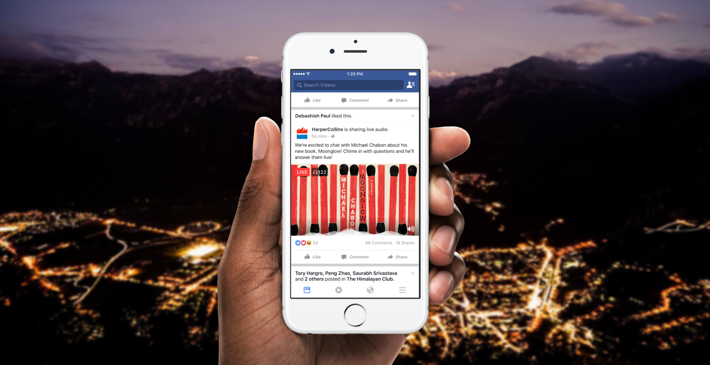 Facebook dirette audio