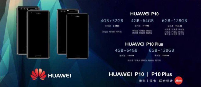Huawei p10 e p10 plus specifiche