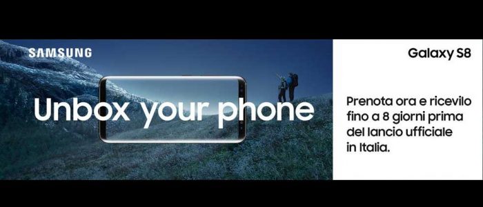 Preordine amazon galaxy s8