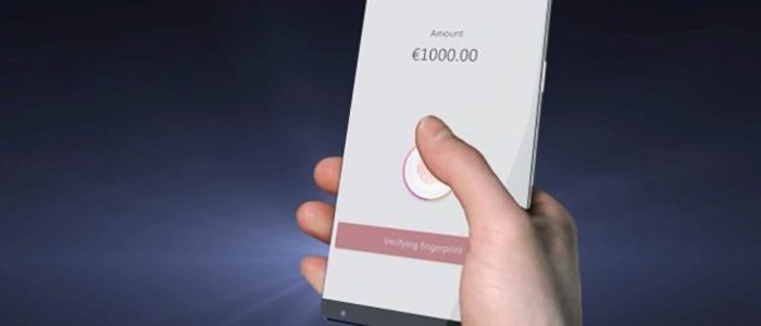 Sensore d'impronte sotto il display