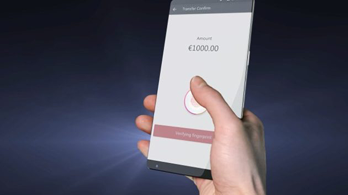 Sensore d'impronte sotto il display