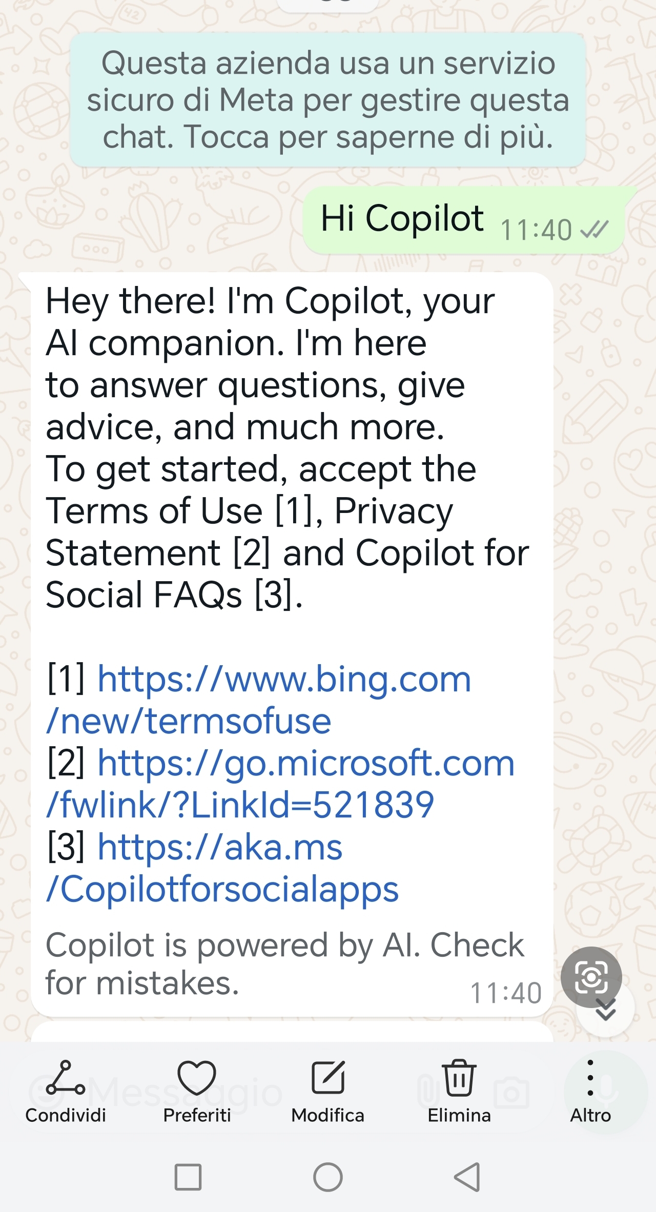 Microsoft Copilot su WhatsApp: come funziona e come attivarlo