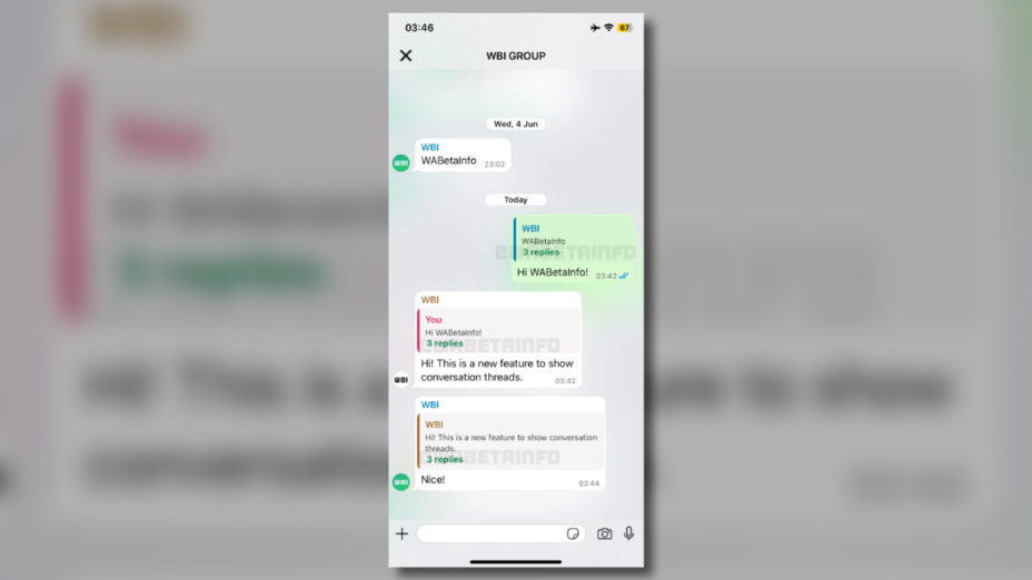 Interfaccia WhatsApp